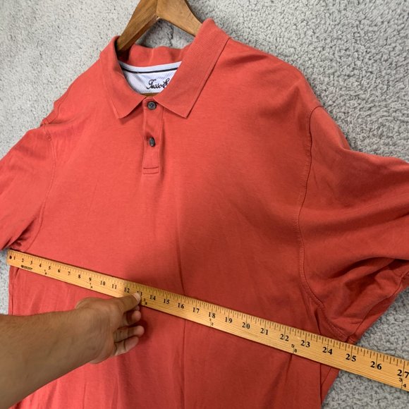 Casual Orange Polo Shirt Tasso Elba Golf Athletic Fit 2XL . Perfect Condition - Picture 4 of 12